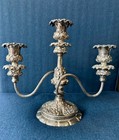 Pair Of Antique Triple Silver Plate Candelabra Wilcox Silver Co 2759