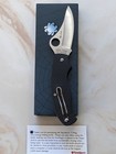 Rare Spyderco C115cfp T-mag Folding Knife 3  Cpm S30v Plain Blade New In Org Box
