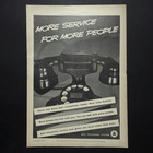 Bell Telephone System Rotary Desk Phone Service Network 1938 Vtg Print Ad