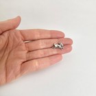 Vintage 1940 s Bunny Rabbit Pin Brooch Sterling Silver  1 57 Grams