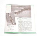 Coronado Tent City California Beach Tourist Travel Map Brochure Booklet 1940 s