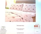 London Home Luxury Collection 4 Piece 200tc Rose Flora Sheet Set 100  Cotton    