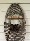 Vintage Snowshoes 43  Long X 13  Faber Leather Bindings Decorative Snow Shoes