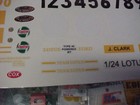 1 24 Slotcar 1 24 Scale New Lotus 30   40 Reproduced Vynal Pre Cut Decal Sheet