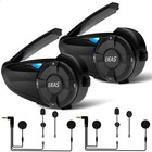 Ejeas Q7 Motorcycle Helmet Bluetooth Intercom For 7 Riders Talk Interphone 4pc