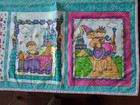 Nursery Baby Blanket Cotton Crib Quilt Once Upon A Time Handmade 42 x37  New