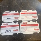 Lot Of 4 Hardee   s   Carl   s Jr Restaurant Extra Value Meal No Exp