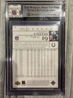 Upper Deck 2001 Legends Johnny Unitas  4 Auto 1971-72 Gu Swatch Bgs Auth Written