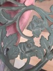 Vintage Pair Of Metal iron Decorative Bracket Rose Design Corbel 15  Rustic