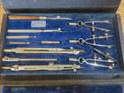 Vintage Dietzgen National Drafting Instruments Tool Set Complete In Velvet Case