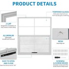 Flush Mount Windows 2-pack W  Tempered Glass   Screen For Shed  Barn  Household