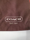 Coach Dust Bag Protective Bag Cover Brown Storage Red Edge Drawstring 15   x 19   