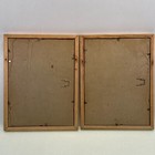 2 Vintage Mid-century Hammered Copper Colonial Man   Woman Framed Pictures