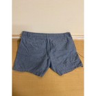 Merona Blue Chambray Cotton Shorts Womens Size 12 Casual Summer Pockets