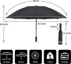 Folding Reverse Led Umbrella - Upside Down Reflective Umbrellas Compact Inverted