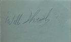 Willie Shoemaker   Jockey   Genuine Handsigned Signature On Album Page 