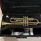 Holton Student Trumpet With Case Has Scratches   Dents