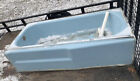 Vtg Mid Century Deco Sky Blue Bathroom Set Old Tub Sink Toilet Medicine Cabinet