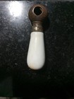 Vintage White Porcelain Bathroom Sink Faucet Knob Cold Water Replacment