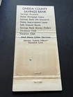 Vintage New York Matchbook    oneida County Savings Bank    Rome     Camden