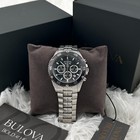 Bulova 98b401 Classic Marine Star Black Grey Dial Chronograph Men s Quartz Watch