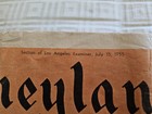 1955 Opening Year Disneyland Los Angeles Newspaper Insert Original Walt Disney