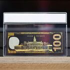 100mg 24k Black Gold 2009  100 Dollar Bill Federal Reserve Banknote White Coa