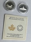2017 Canada Silver 2 Coin Set 30th Anniversary Of The Loonie W box   Coa