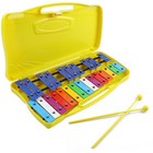 Glockenspiel Xylophone 25 Notes Metal Keys Xylophone For Beginner Yellow