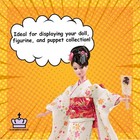 Kaiser Black Doll Stand - Action Figure Stands With Expandable Waist Wire For 8-