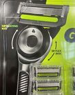 Gillette Labs 2d Flex Disc 5-blade Razor W  8 Refill Cartridges   Magnetic Stand