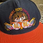 Deadstock Vintage 1970 World Series Baltimore Vs  Cincinnati Snapback Hat Roman 