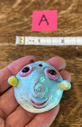 Lot  your Choice  Of Two Imaginary Ceramic Creature Wall Hanging Masks - 2  Diam