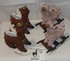 4 Alana s Alpacas Llama Ornament Figurines - Angel   Rocking Alpaca 2005   2006