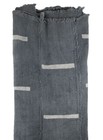 Grey Bogolan Mali Mud Cloth Minimalist Design African Cotton Handmade
