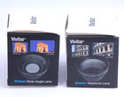 Two Vivitar 0 43x Wide Angle 2 2x Telephoto Lens Conversion 40 5mm Open Box Nos