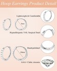 Surgical Steel Hypoallergenic Stud Earrings 316l Stainless Cubic Zirconia