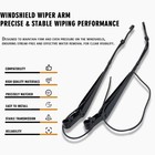 1 Pair Front Windshield Wiper Arm Kit Rust Protection Compatible With Kenworth