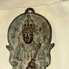 Antique Japan Buddhist Deity Cast Iron Temple Craft- 12 5   