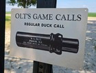 Olt   s Game Calls Duck Call Metal Sign 12x8 Vintage Pekin Illinois Hunting Decor