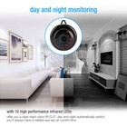 Wireless Wifi 1080p Hd Mini Smart Monitor Camera Home Baby Security Monitor Ir