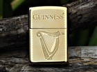 Guinness Zippo Lighter - Harp Design - Irish Dry Stout - Dublin - 1759 - Beer