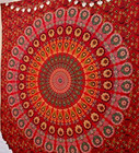 Bohemian Mandala Cotton Bedspread Indian Hippie Bedding Wall Hanging Throw
