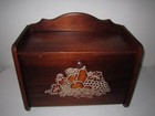 Vintage Large Wood Bread Box Hand Crafted By The Cape Craft Company Design