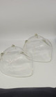 Vintage Clear Glass Footed Serving Bowl candy Dish Bowl Mcm  8 x 6  X 3 