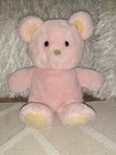Vintage 1985 Dakin Pink Very Soft Cuddly Plush Teddy Bear 14  Stuffed Animal