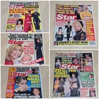 Set Of 6 Vintage 1990 s  Star   Sun Magazines  Dolly Parton Richard Dean Cher 