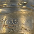 Antique Vintage Aqua Teal Clear Glass Insulator Hemingray No 12 Made Usa