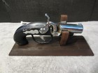 Vintage Japanese Flintlock Pistol Lighter With Display Stand - Tested   Works