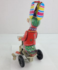 Vintage Wind Up Tin Duck On Tricycle Duck On Bike Toy Working Wind Up